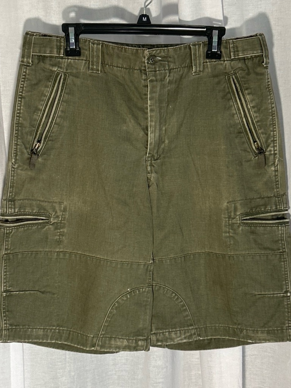Vintage • Cargo Shorts • Zippered Pockets • Heavy Duty